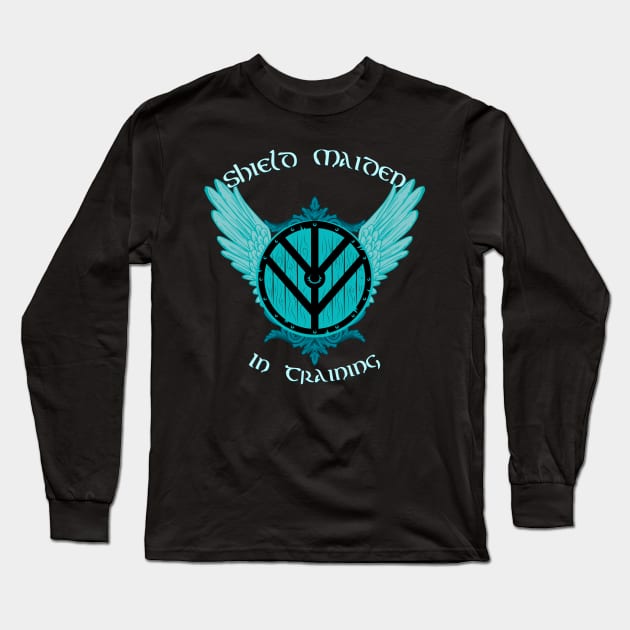 Shield Maiden in Training Long Sleeve T-Shirt by LittleBean